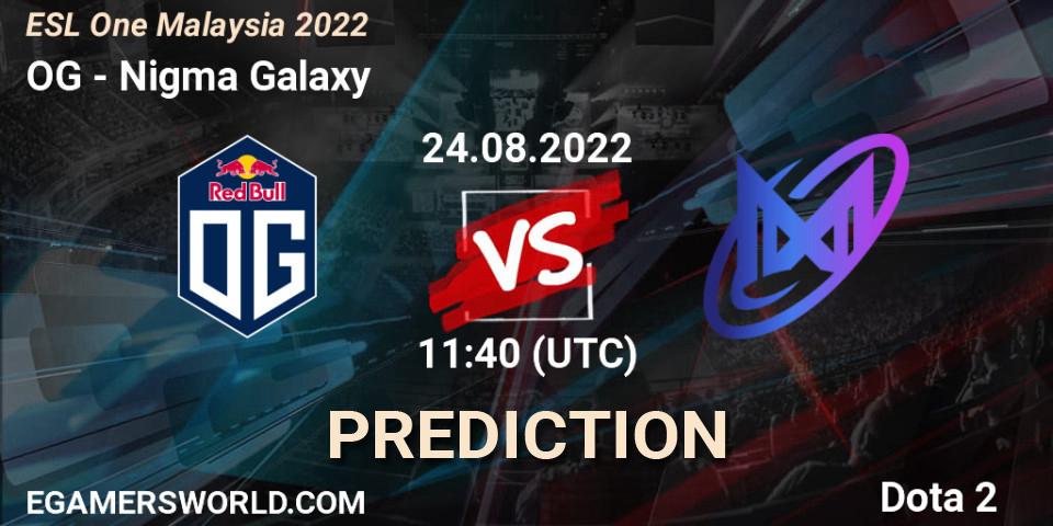 OG проти Nigma Galaxy: Поради щодо ставок, прогнози на матчі. 24.08.2022 at 12:11. Dota 2, ESL One Malaysia 2022