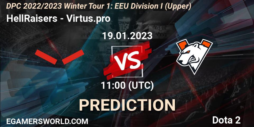 HellRaisers проти Virtus.pro: Поради щодо ставок, прогнози на матчі. 19.01.2023 at 11:02. Dota 2, DPC 2022/2023 Winter Tour 1: EEU Division I (Upper)