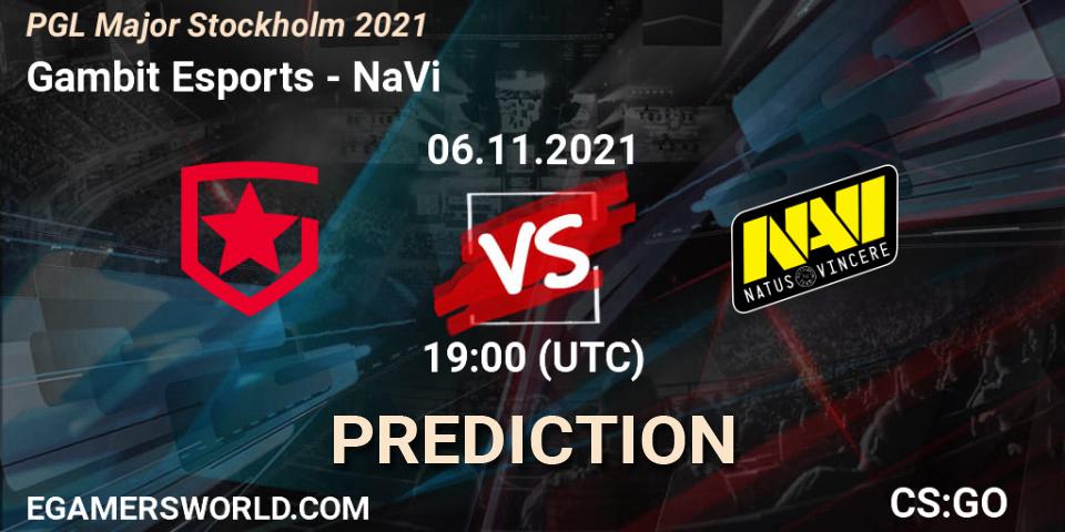 Gambit Esports проти NaVi: Поради щодо ставок, прогнози на матчі. 06.11.2021 at 20:10. Counter-Strike (CS2), PGL Major Stockholm 2021