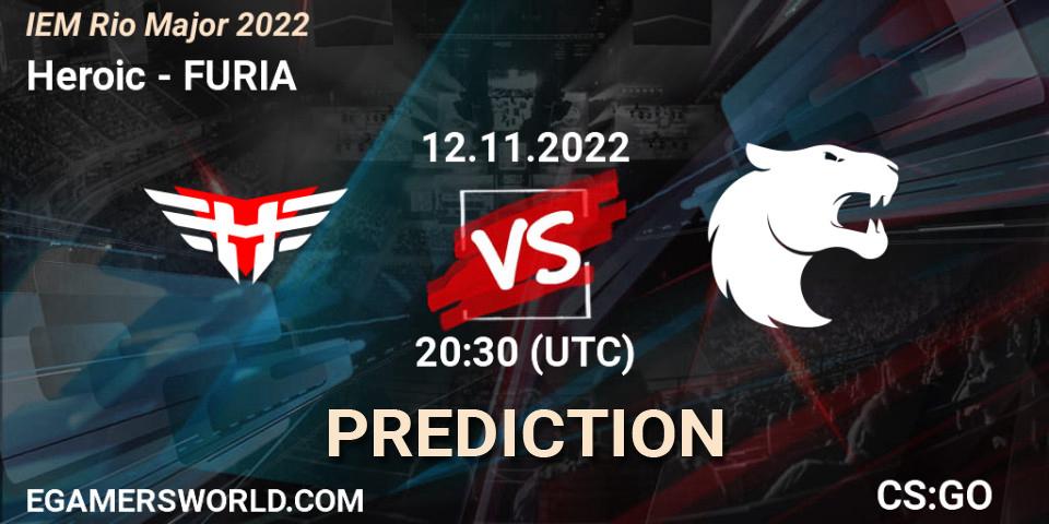 Heroic проти FURIA: Поради щодо ставок, прогнози на матчі. 12.11.2022 at 22:00. Counter-Strike (CS2), IEM Rio Major 2022