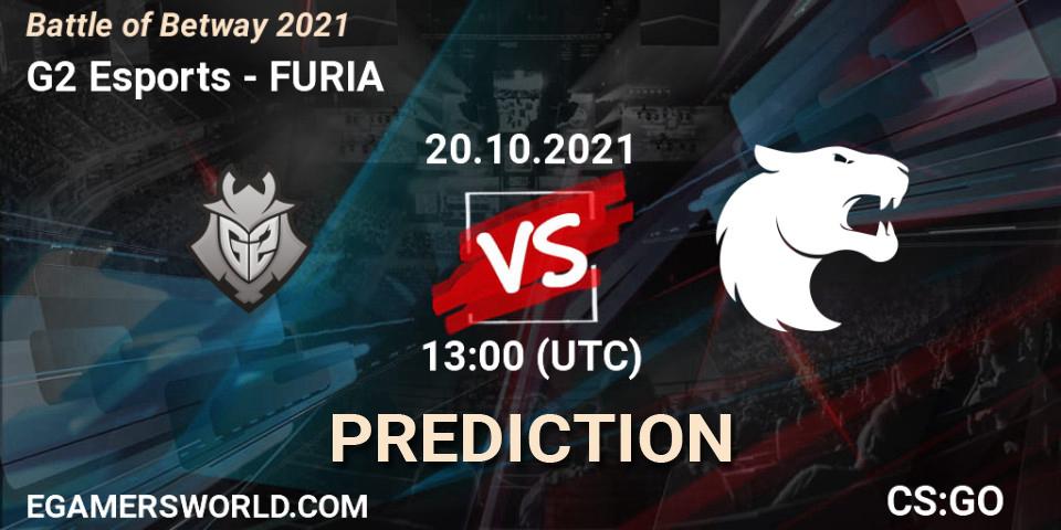 G2 Esports проти FURIA: Поради щодо ставок, прогнози на матчі. 20.10.2021 at 13:10. Counter-Strike (CS2), Battle of Betway 2021