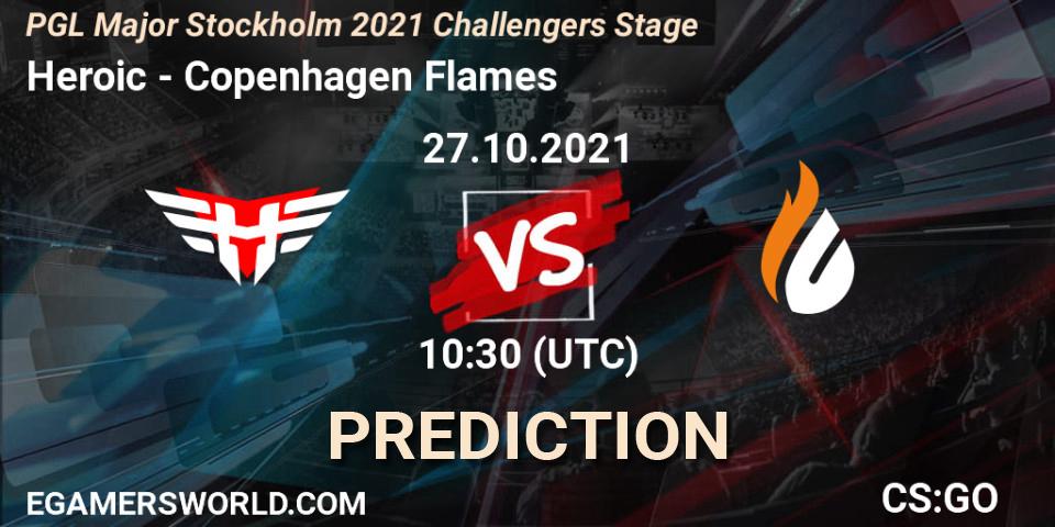 Heroic проти Copenhagen Flames: Поради щодо ставок, прогнози на матчі. 27.10.2021 at 10:45. Counter-Strike (CS2), PGL Major Stockholm 2021 Challengers Stage