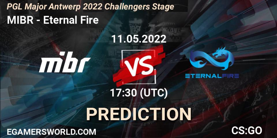 MIBR проти Eternal Fire: Поради щодо ставок, прогнози на матчі. 11.05.2022 at 16:45. Counter-Strike (CS2), PGL Major Antwerp 2022 Challengers Stage