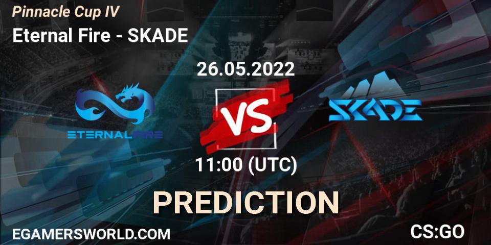 Eternal Fire проти SKADE: Поради щодо ставок, прогнози на матчі. 26.05.2022 at 10:30. Counter-Strike (CS2), Pinnacle Cup #4