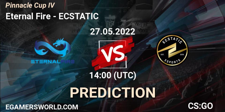 Eternal Fire проти ECSTATIC: Поради щодо ставок, прогнози на матчі. 27.05.2022 at 11:00. Counter-Strike (CS2), Pinnacle Cup #4