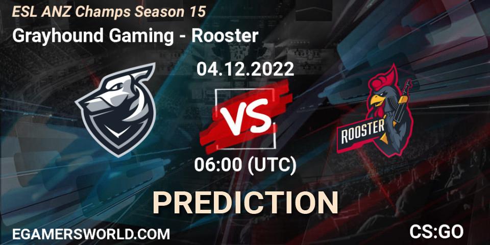 Grayhound Gaming проти Rooster: Поради щодо ставок, прогнози на матчі. 04.12.2022 at 06:00. Counter-Strike (CS2), ESL ANZ Champs Season 15