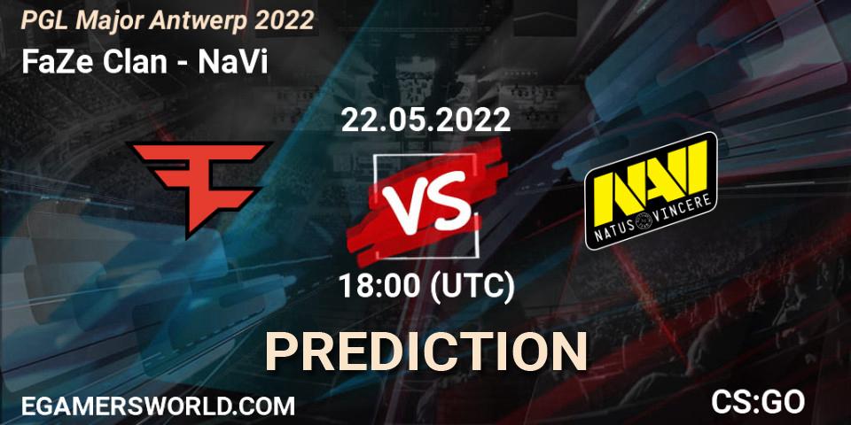 FaZe Clan проти NaVi: Поради щодо ставок, прогнози на матчі. 22.05.2022 at 18:00. Counter-Strike (CS2), PGL Major Antwerp 2022