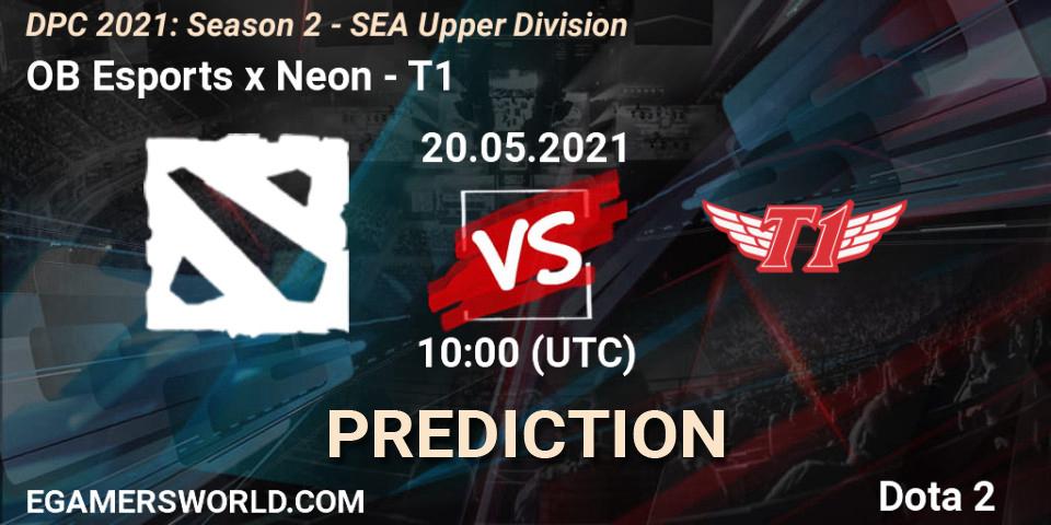 OB Esports x Neon проти T1: Поради щодо ставок, прогнози на матчі. 20.05.2021 at 10:02. Dota 2, DPC 2021: Season 2 - SEA Upper Division