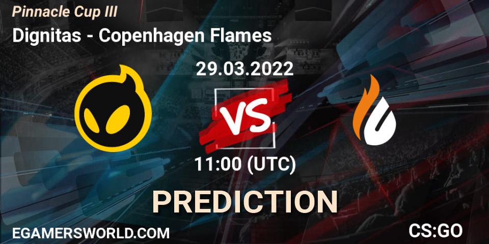 Dignitas проти Copenhagen Flames: Поради щодо ставок, прогнози на матчі. 29.03.2022 at 11:00. Counter-Strike (CS2), Pinnacle Cup #3