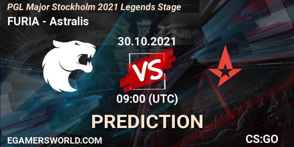 FURIA проти Astralis: Поради щодо ставок, прогнози на матчі. 30.10.2021 at 13:50. Counter-Strike (CS2), PGL Major Stockholm 2021 Legends Stage