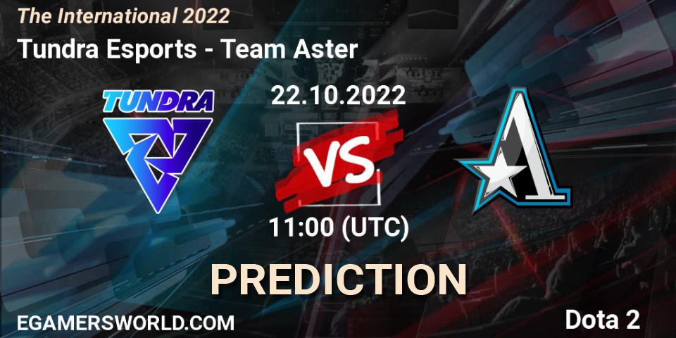 Tundra Esports проти Team Aster: Поради щодо ставок, прогнози на матчі. 22.10.2022 at 11:59. Dota 2, The International 2022