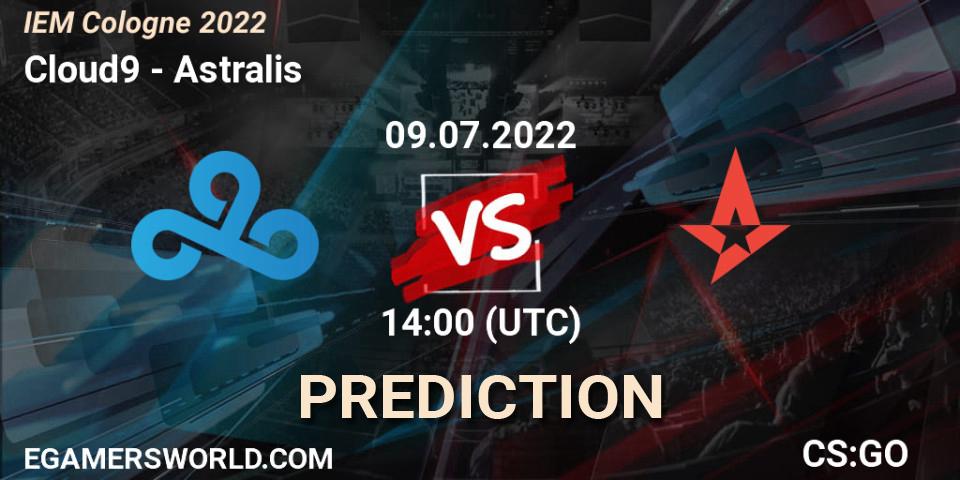 Cloud9 проти Astralis: Поради щодо ставок, прогнози на матчі. 09.07.2022 at 14:00. Counter-Strike (CS2), IEM Cologne 2022