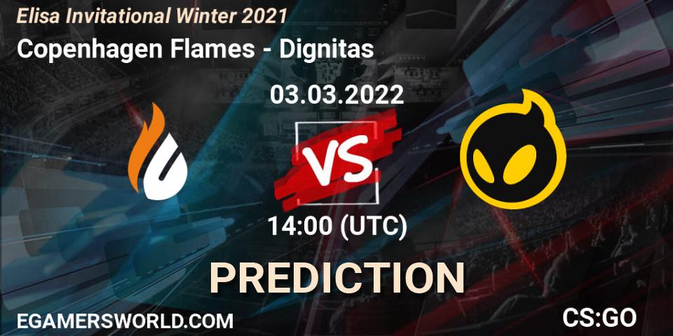 Copenhagen Flames проти Dignitas: Поради щодо ставок, прогнози на матчі. 03.03.2022 at 15:00. Counter-Strike (CS2), Elisa Invitational Winter 2021