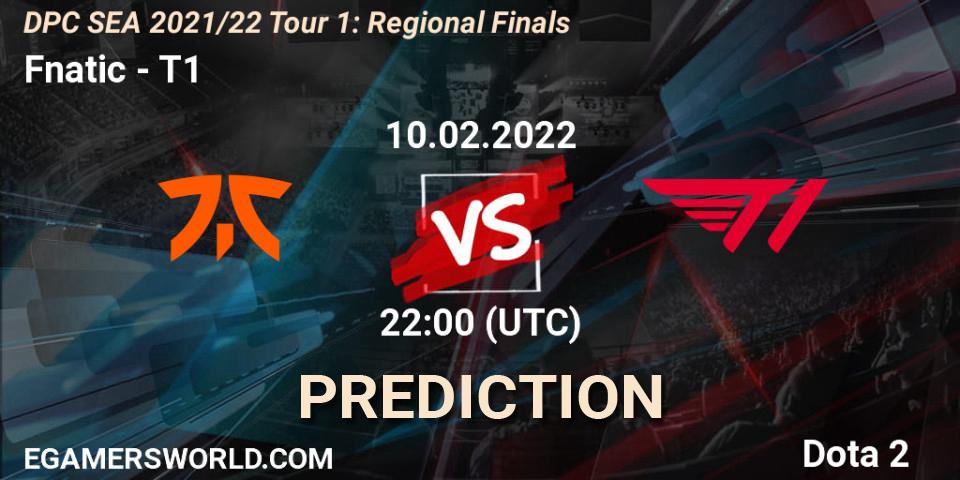 Fnatic проти T1: Поради щодо ставок, прогнози на матчі. 11.02.2022 at 08:41. Dota 2, DPC SEA 2021/22 Tour 1: Regional Finals