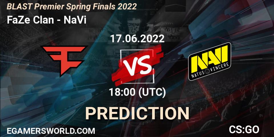 FaZe Clan проти NaVi: Поради щодо ставок, прогнози на матчі. 17.06.2022 at 14:30. Counter-Strike (CS2), BLAST Premier Spring Finals 2022 