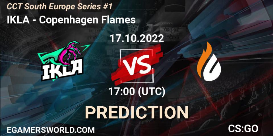 IKLA проти Copenhagen Flames: Поради щодо ставок, прогнози на матчі. 17.10.2022 at 17:00. Counter-Strike (CS2), CCT South Europe Series #1