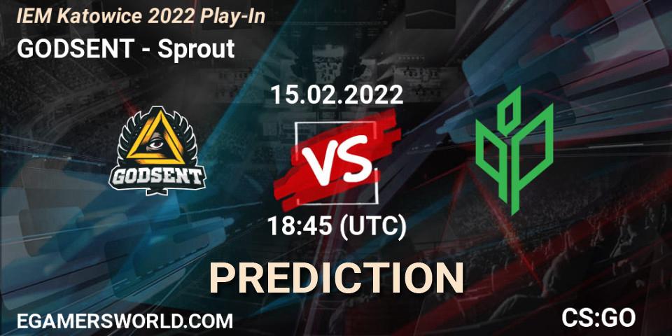 GODSENT проти Sprout: Поради щодо ставок, прогнози на матчі. 15.02.2022 at 20:25. Counter-Strike (CS2), IEM Katowice 2022 Play-In