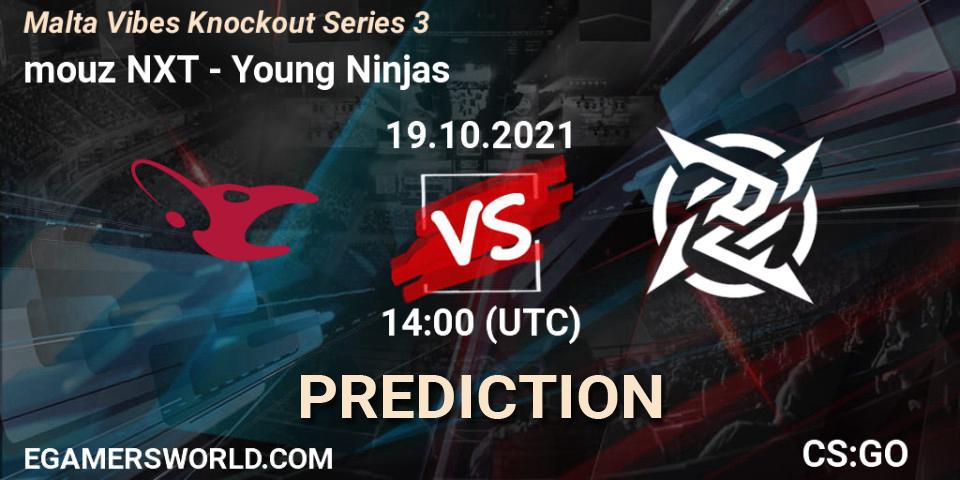 mouz NXT проти Young Ninjas: Поради щодо ставок, прогнози на матчі. 19.10.2021 at 14:00. Counter-Strike (CS2), Malta Vibes Knockout Series 3