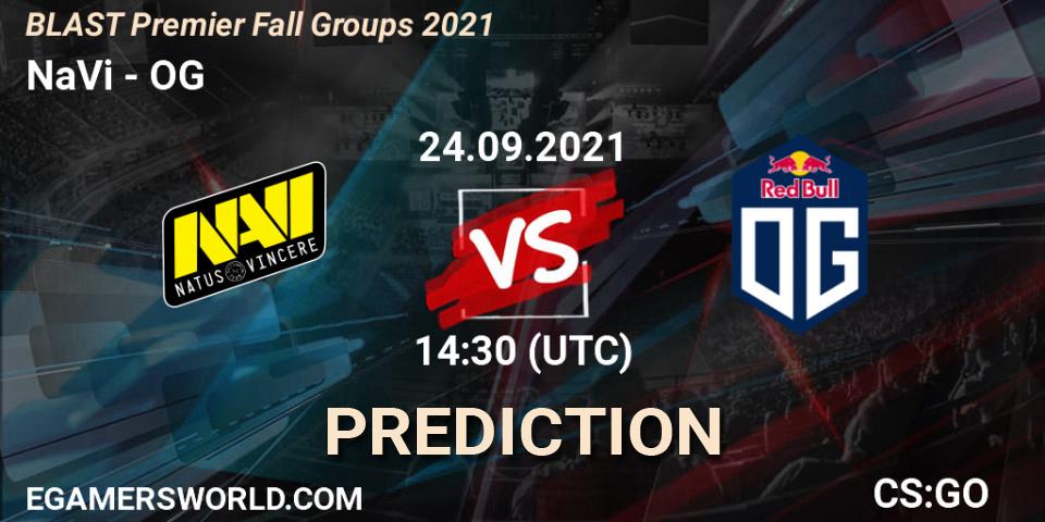 NaVi проти OG: Поради щодо ставок, прогнози на матчі. 24.09.2021 at 14:30. Counter-Strike (CS2), BLAST Premier Fall Groups 2021