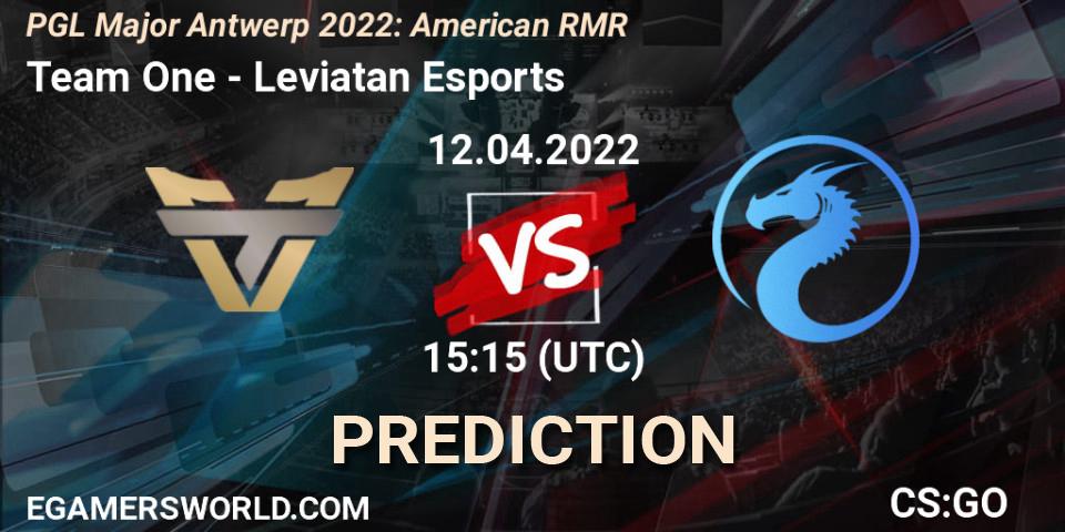 Team One проти Leviatan Esports: Поради щодо ставок, прогнози на матчі. 12.04.2022 at 15:15. Counter-Strike (CS2), PGL Major Antwerp 2022: American RMR