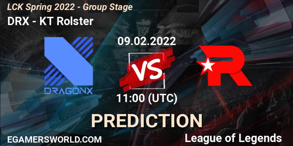 DRX проти KT Rolster: Поради щодо ставок, прогнози на матчі. 09.02.2022 at 11:30. LoL, LCK Spring 2022 - Group Stage