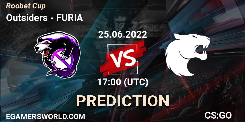 Outsiders проти FURIA: Поради щодо ставок, прогнози на матчі. 25.06.2022 at 17:00. Counter-Strike (CS2), Roobet Cup
