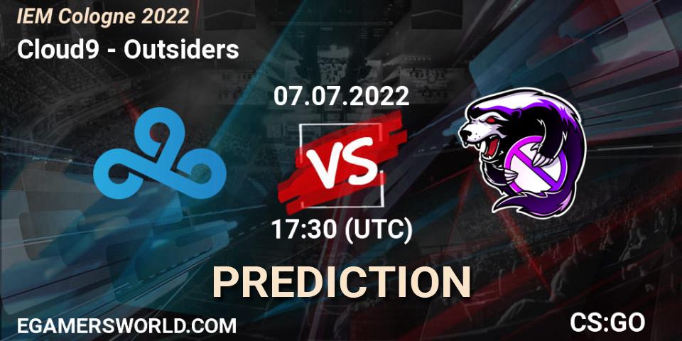 Cloud9 проти Outsiders: Поради щодо ставок, прогнози на матчі. 07.07.2022 at 18:00. Counter-Strike (CS2), IEM Cologne 2022