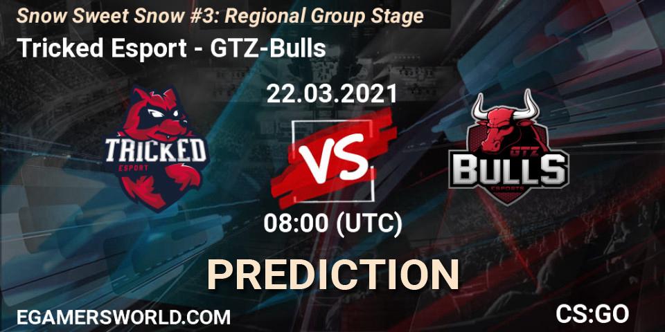 Tricked Esport проти GTZ-Bulls: Поради щодо ставок, прогнози на матчі. 22.03.2021 at 08:00. Counter-Strike (CS2), Snow Sweet Snow #3: Regional Group Stage