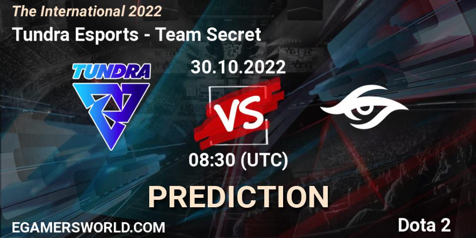 Tundra Esports проти Team Secret: Поради щодо ставок, прогнози на матчі. 30.10.2022 at 09:15. Dota 2, The International 2022