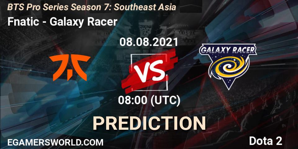 Fnatic проти Galaxy Racer: Поради щодо ставок, прогнози на матчі. 08.08.2021 at 08:04. Dota 2, BTS Pro Series Season 7: Southeast Asia