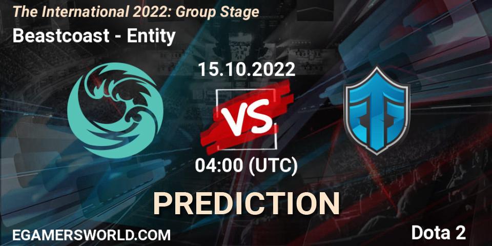 Beastcoast проти Entity: Поради щодо ставок, прогнози на матчі. 15.10.2022 at 06:03. Dota 2, The International 2022: Group Stage