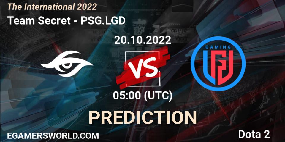 Team Secret проти PSG.LGD: Поради щодо ставок, прогнози на матчі. 20.10.2022 at 04:24. Dota 2, The International 2022