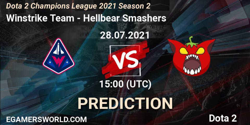 Winstrike Team проти Hellbear Smashers: Поради щодо ставок, прогнози на матчі. 28.07.2021 at 15:00. Dota 2, Dota 2 Champions League 2021 Season 2