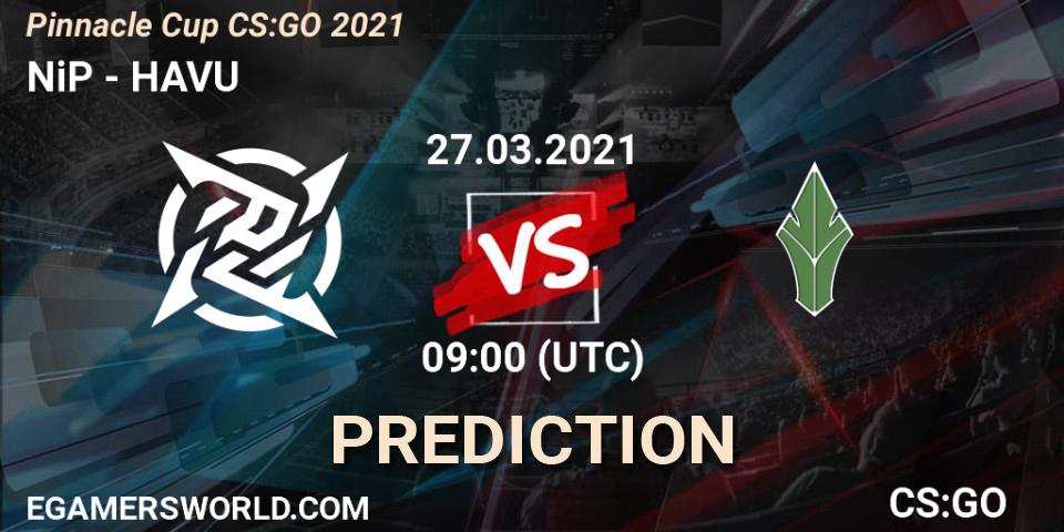 NiP проти HAVU: Поради щодо ставок, прогнози на матчі. 27.03.2021 at 19:00. Counter-Strike (CS2), Pinnacle Cup #1