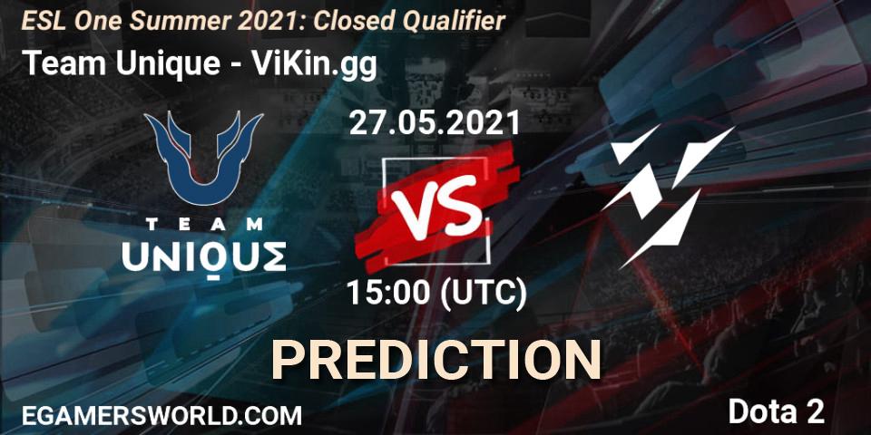 Team Unique проти ViKin.gg: Поради щодо ставок, прогнози на матчі. 27.05.2021 at 15:00. Dota 2, ESL One Summer 2021: Closed Qualifier