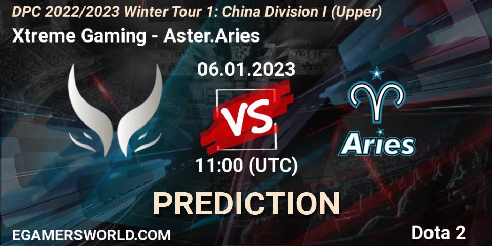 Xtreme Gaming проти Aster.Aries: Поради щодо ставок, прогнози на матчі. 06.01.2023 at 12:56. Dota 2, DPC 2022/2023 Winter Tour 1: CN Division I (Upper)