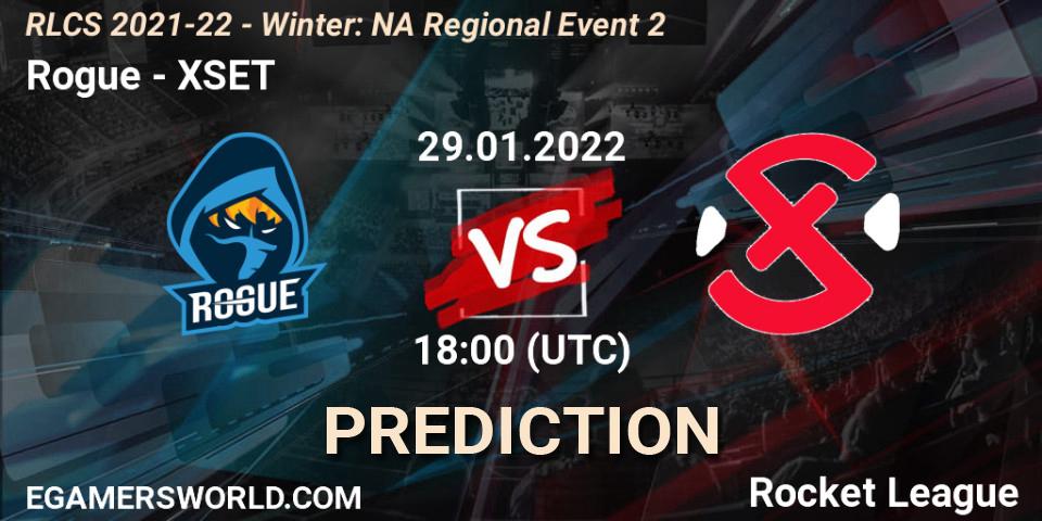 Rogue проти XSET: Поради щодо ставок, прогнози на матчі. 29.01.2022 at 18:00. Rocket League, RLCS 2021-22 - Winter: NA Regional Event 2