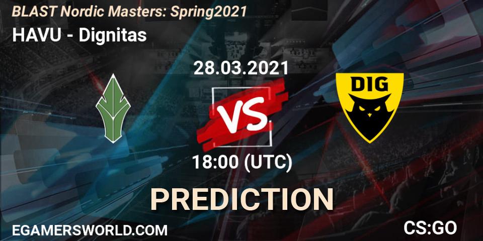 HAVU проти Dignitas: Поради щодо ставок, прогнози на матчі. 28.03.2021 at 18:00. Counter-Strike (CS2), BLAST Nordic Masters: Spring 2021