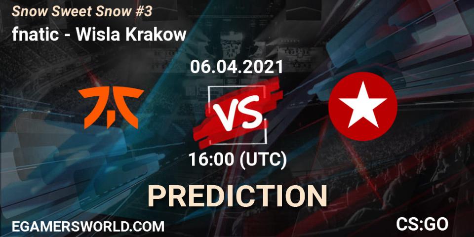 fnatic проти Wisla Krakow: Поради щодо ставок, прогнози на матчі. 06.04.2021 at 16:45. Counter-Strike (CS2), Snow Sweet Snow #3