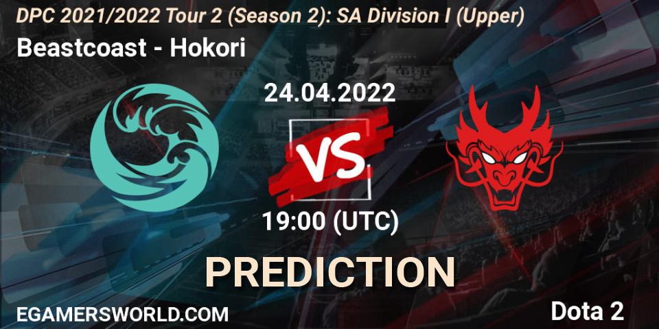 Beastcoast проти Hokori: Поради щодо ставок, прогнози на матчі. 24.04.2022 at 19:02. Dota 2, DPC 2021/2022 Tour 2 (Season 2): SA Division I (Upper)