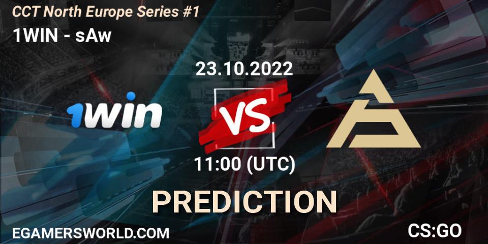 1WIN проти sAw: Поради щодо ставок, прогнози на матчі. 23.10.2022 at 12:15. Counter-Strike (CS2), CCT North Europe Series #1