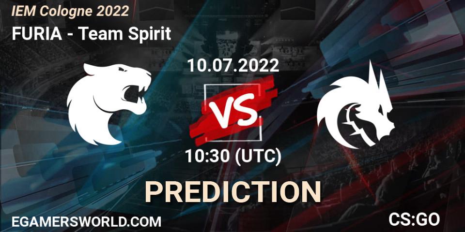 FURIA проти Team Spirit: Поради щодо ставок, прогнози на матчі. 10.07.2022 at 10:30. Counter-Strike (CS2), IEM Cologne 2022