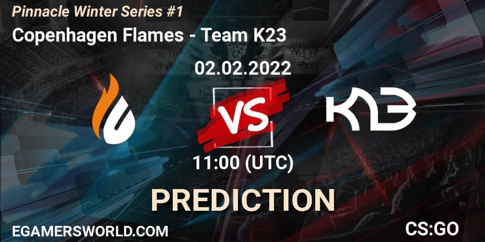 Copenhagen Flames проти Team K23: Поради щодо ставок, прогнози на матчі. 02.02.2022 at 11:00. Counter-Strike (CS2), Pinnacle Winter Series #1