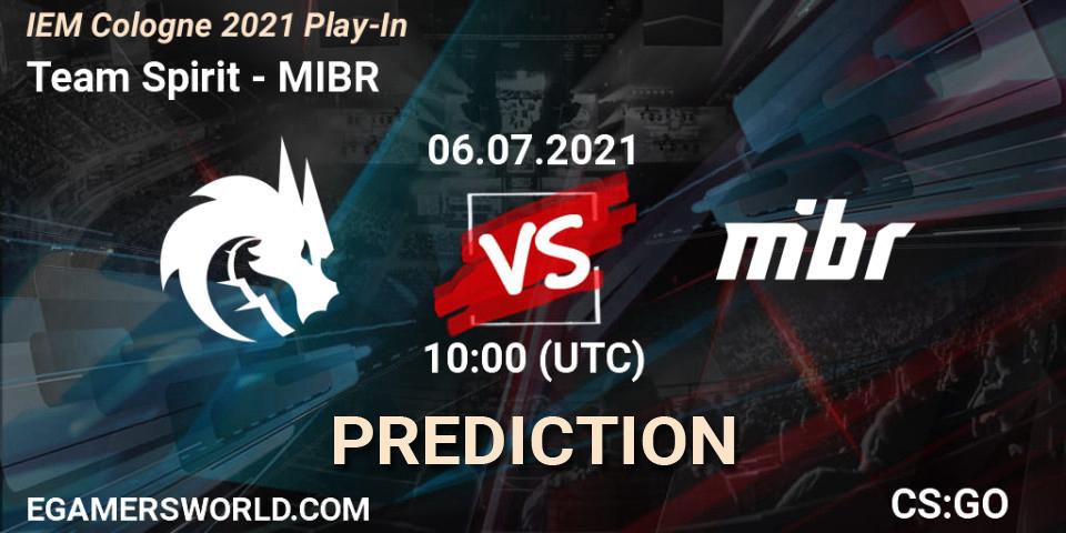 Team Spirit проти MIBR: Поради щодо ставок, прогнози на матчі. 06.07.2021 at 10:00. Counter-Strike (CS2), IEM Cologne 2021 Play-In
