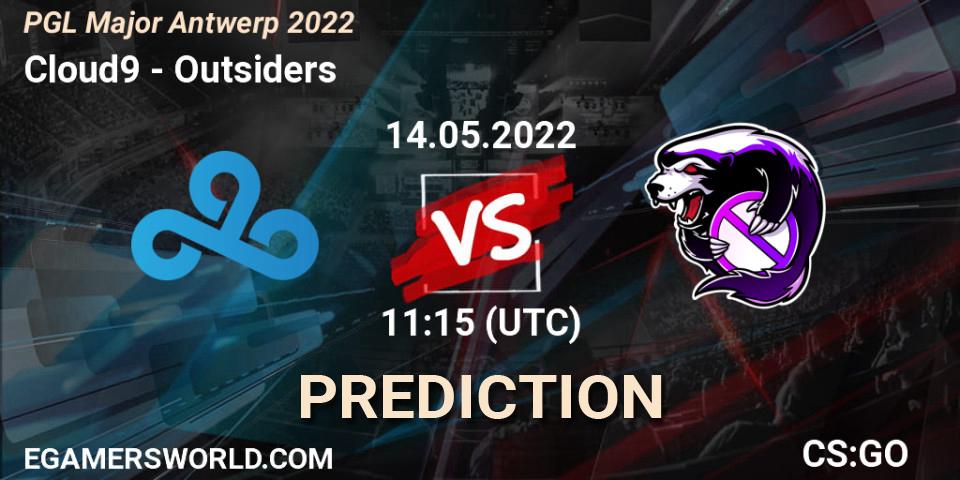 Cloud9 проти Outsiders: Поради щодо ставок, прогнози на матчі. 14.05.2022 at 11:30. Counter-Strike (CS2), PGL Major Antwerp 2022