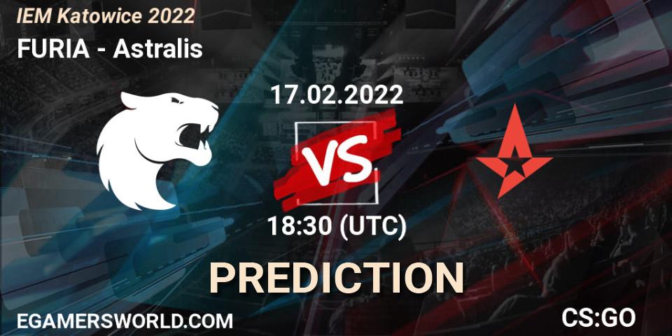 FURIA проти Astralis: Поради щодо ставок, прогнози на матчі. 17.02.2022 at 19:00. Counter-Strike (CS2), IEM Katowice 2022