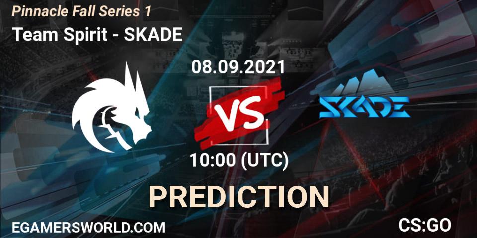 Team Spirit проти SKADE: Поради щодо ставок, прогнози на матчі. 08.09.2021 at 10:00. Counter-Strike (CS2), Pinnacle Fall Series #1