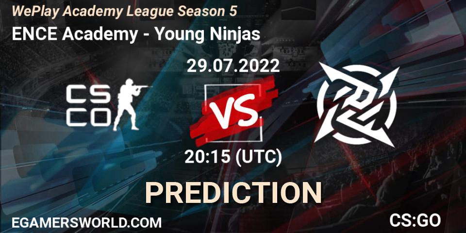 ENCE Academy проти Young Ninjas: Поради щодо ставок, прогнози на матчі. 29.07.2022 at 17:30. Counter-Strike (CS2), WePlay Academy League Season 5