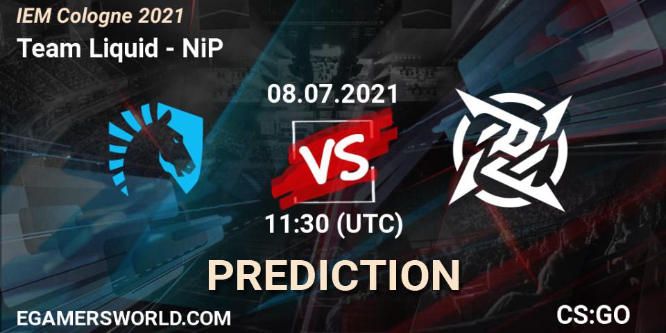 Team Liquid проти NiP: Поради щодо ставок, прогнози на матчі. 08.07.2021 at 11:30. Counter-Strike (CS2), IEM Cologne 2021