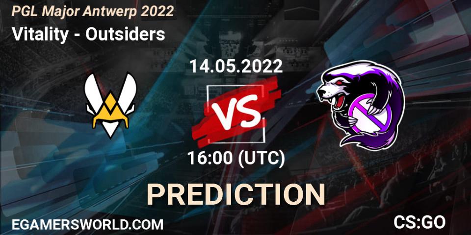 Vitality проти Outsiders: Поради щодо ставок, прогнози на матчі. 14.05.2022 at 16:00. Counter-Strike (CS2), PGL Major Antwerp 2022